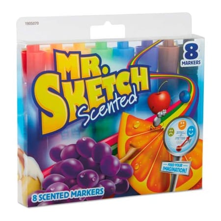 Sanford Mr. Sketch Scented Watercolor Marker - Chisel Tip - 8 Colors - 8 Pack 1905070